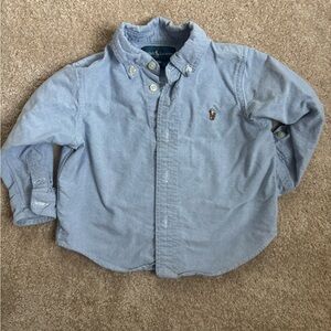 Ralph Lauren Blue Button-Up Shirt size 18 months